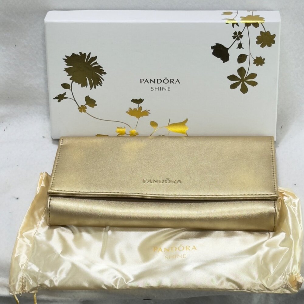 Pandora Shine Metallic Gold Wallet Clutch